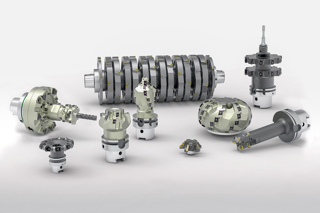 Various special milling tools with ISO indexable inserts from MAPAL can be seen in the picture. Various special milling tools with ISO indexable inserts from MAPAL can be seen in the picture.