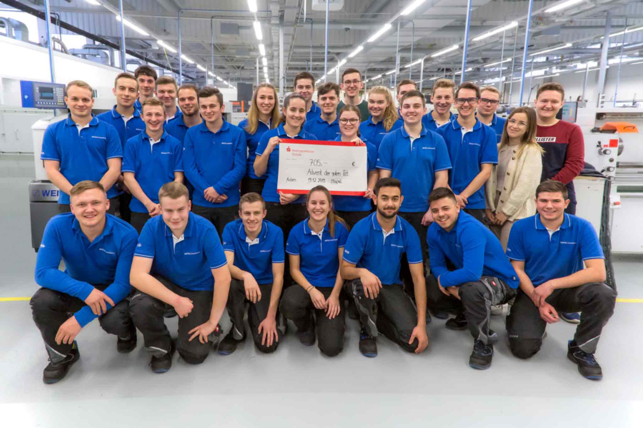 MAPAL Trainees In Aalen Make A Donation MAPAL