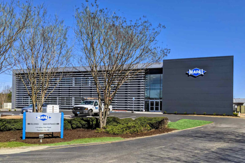 View of the MAPAL company building in Fountain Inn.