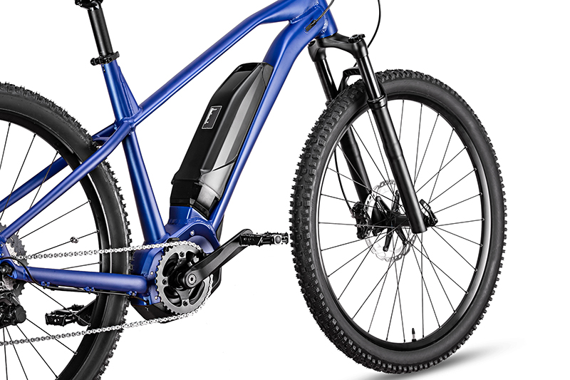 Section of an e-bike with a focus on the electric drive
