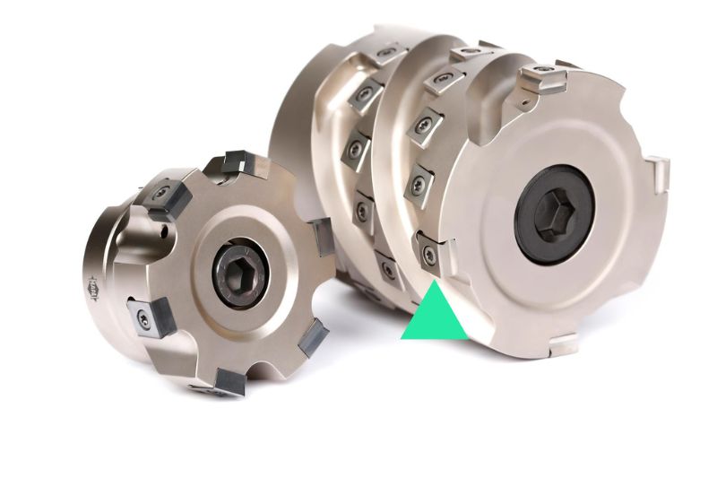 Photo of the Neomill-Alu-Rough with tangential indexable cutting insert.