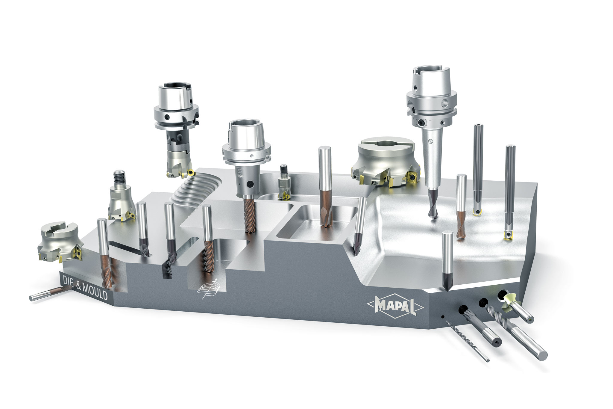 The programme for the die & mould sector forms a cross-section through MAPAL’s tool portfolio