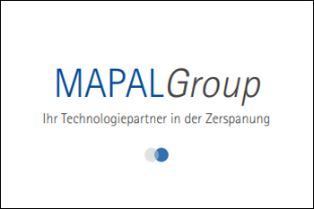 Das Bild zeigt den Schriftzug: MAPAL Group - Ihr Technologiepartner in der Zerspanung