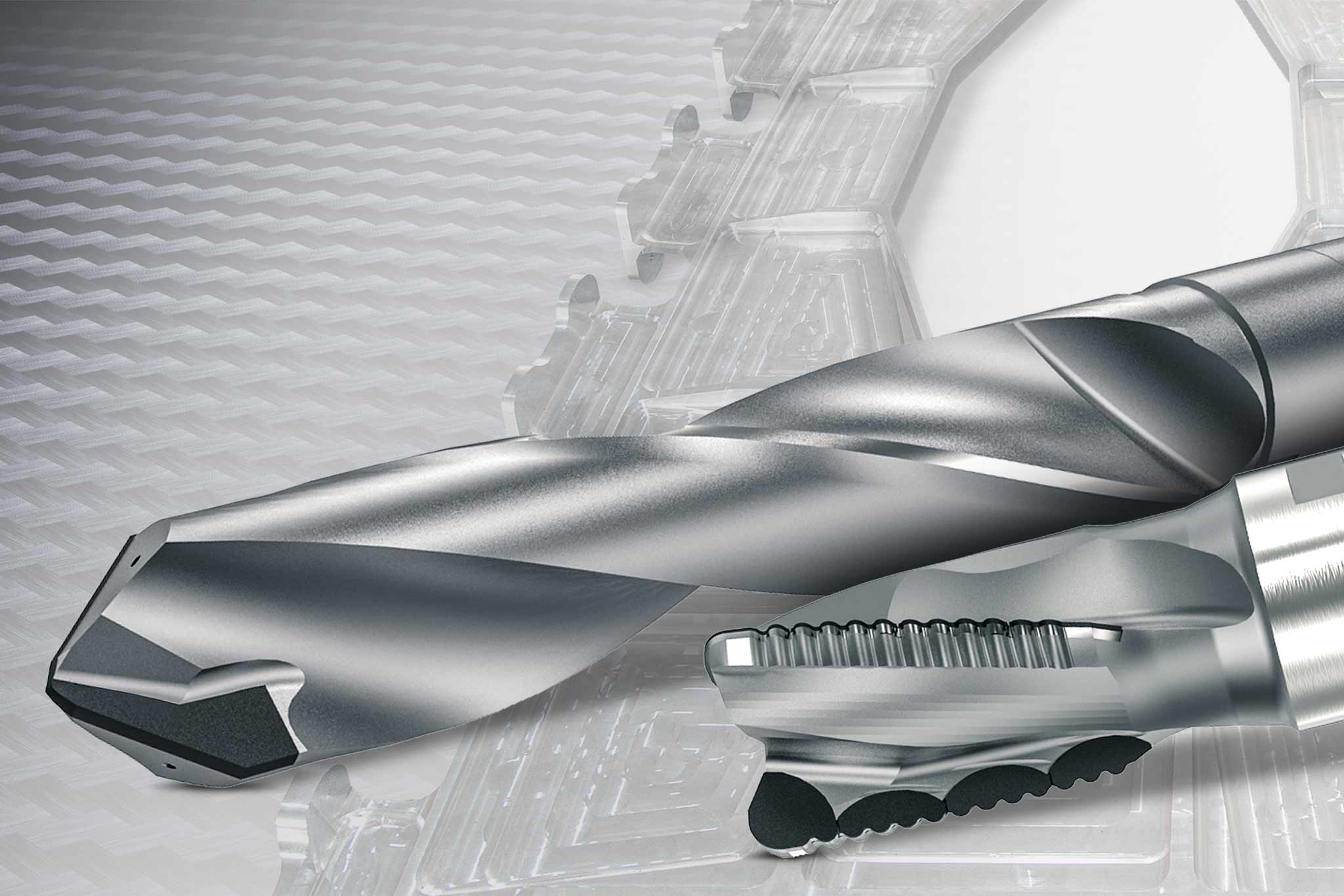 Two new PCD tools for machining demanding aerospace components.