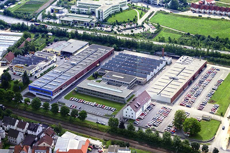 The photo shows the main MAPAL plant in the 1980s.