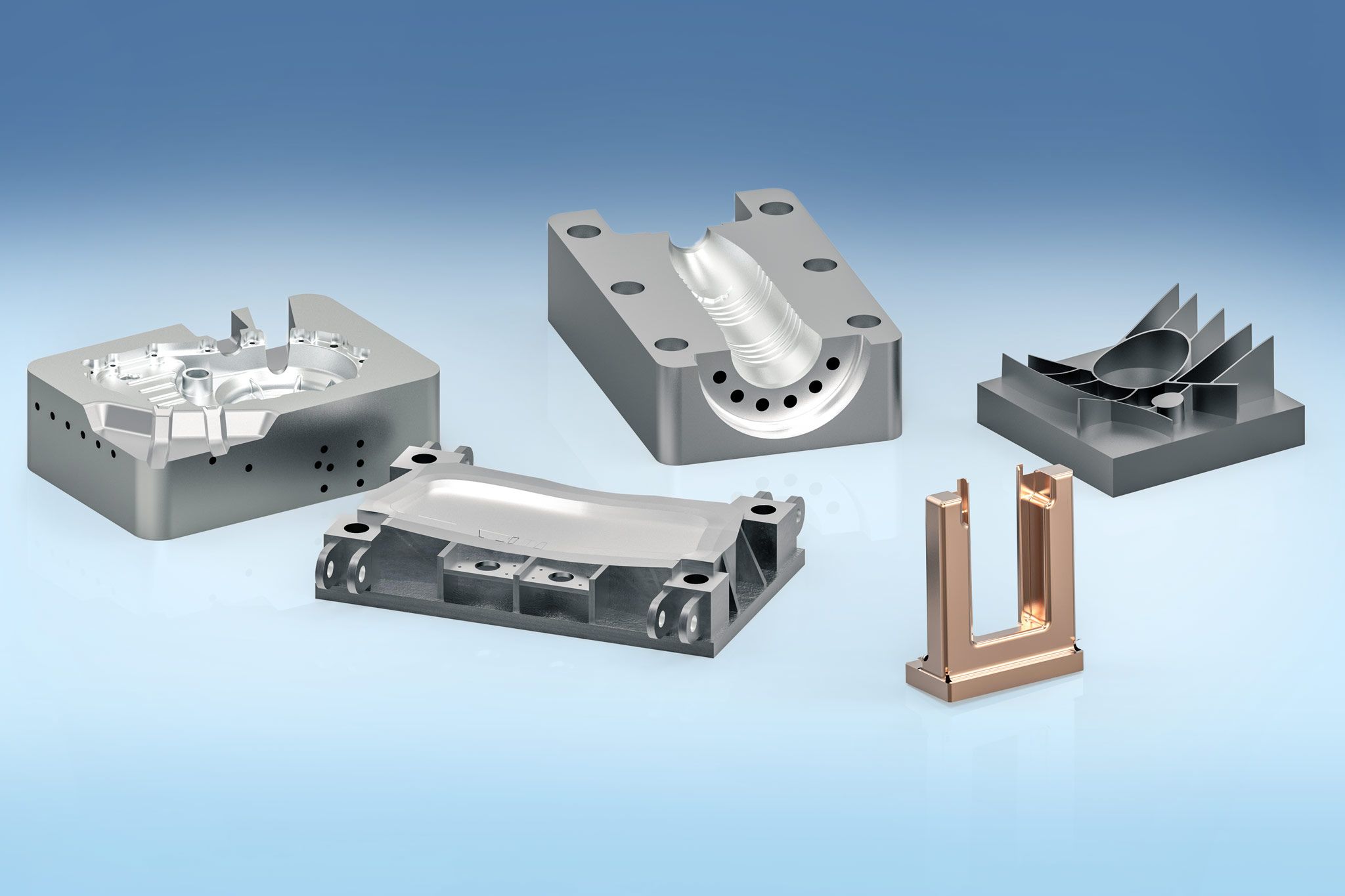 Various shapes from die & mould.