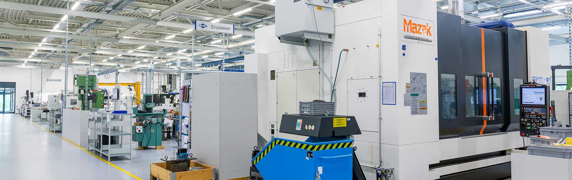 The picture shows a production area at ITS in Eppingen.