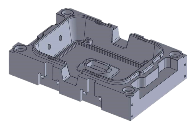 3D model of a workpiece from the die and mould making.