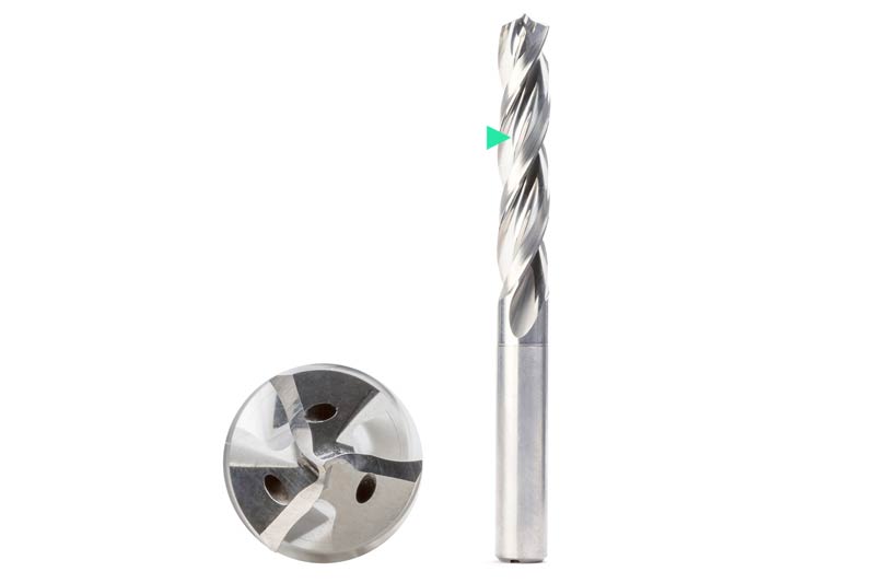 The Tritan-Drill-Alu solid carbide drill from MAPAL with marked feature.