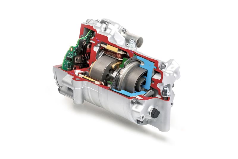 Sectional view of scroll compressor