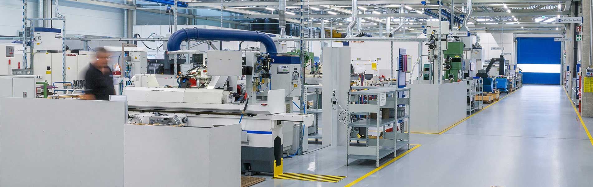 The picture shows a production area at ITS in Eppingen.