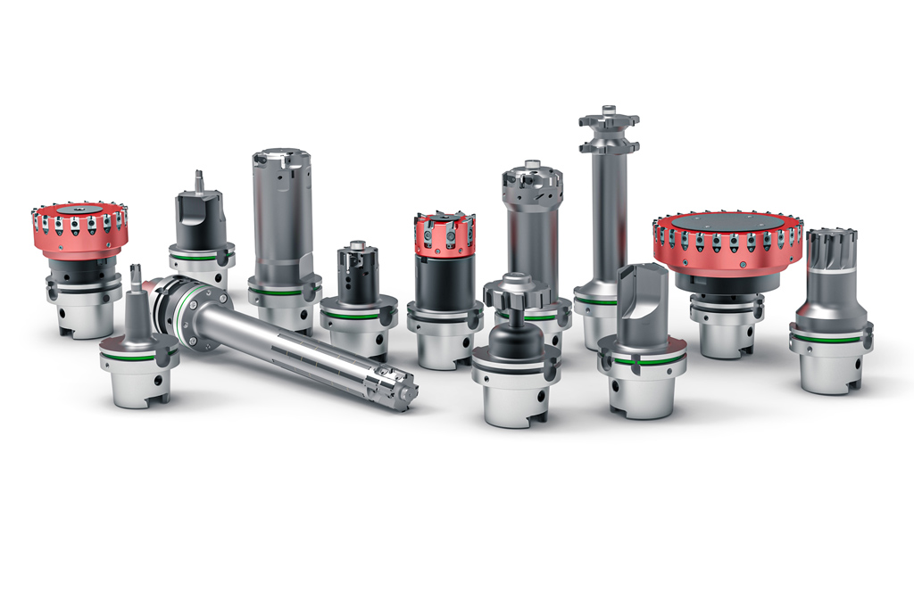 The picture shows a group of tools from MAPAL that are designed for minimum quantity lubrication.