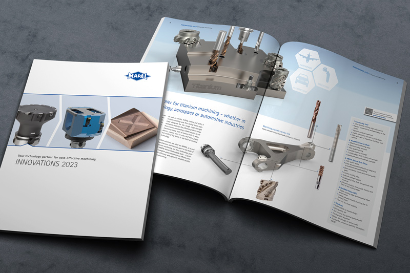View of the innovations brochure 2023 from MAPAL.