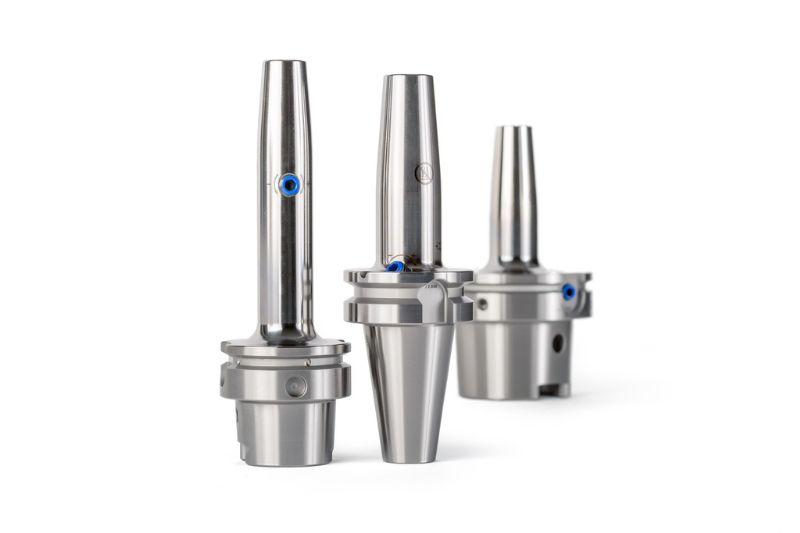 The picture shows the hydraulic chucks from the UNIQ series.