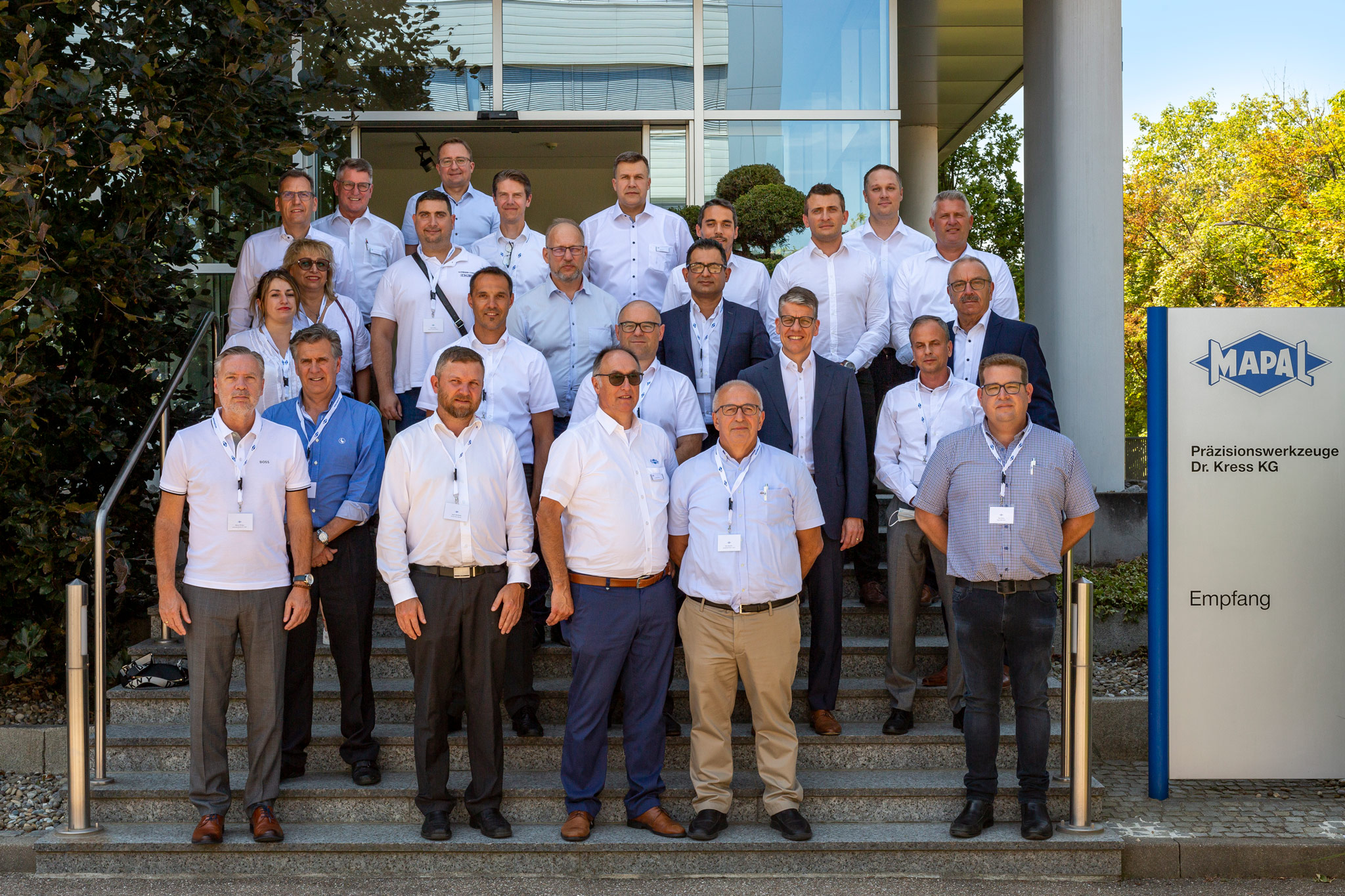 Participants of the International Sales Representative Meeting at the headquarters in Aalen