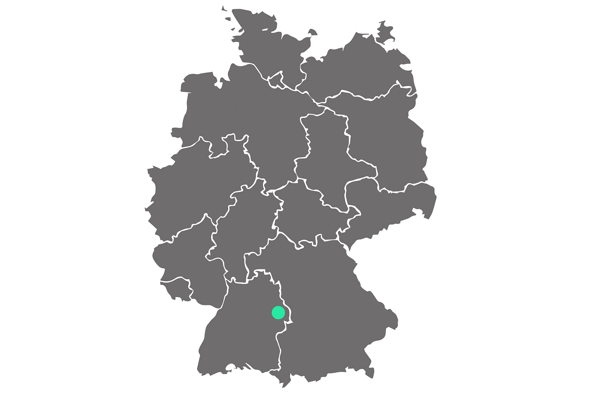 The MAPAL headquarters in Aalen is highlighted on a map of Germany.