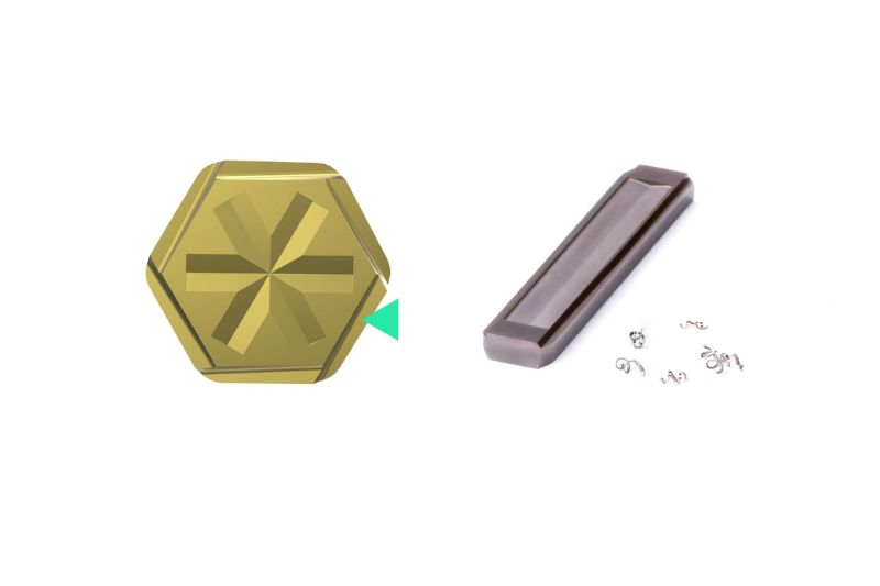 The image shows the standardized chip breaker geometry.