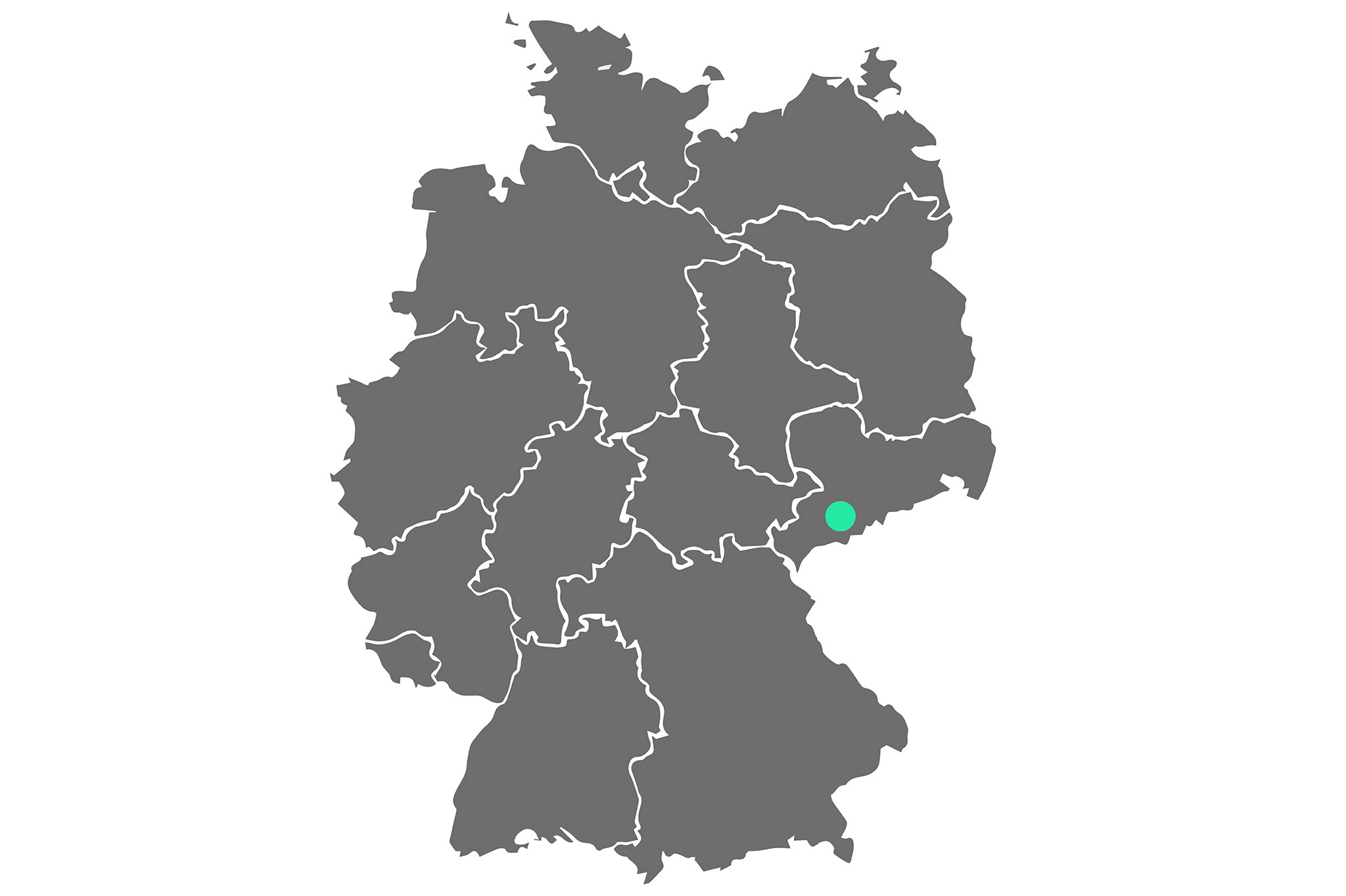 The MAPAL site in Ehrenfriedersdorf is marked on a map of Germany.