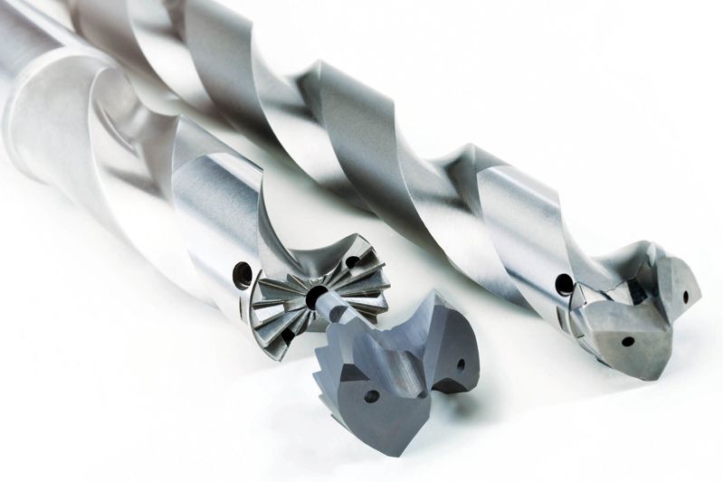 The picture shows two different drill heads from MAPAL.