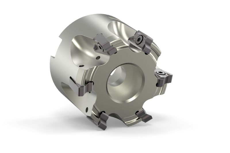 A corner milling cutter NeoMill-4-Corner for machining situation with interference contour.