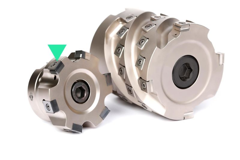 Photo of the Neomill-Alu-Rough with the selection of cutting materials (PCD, carbide & CVD diamond)