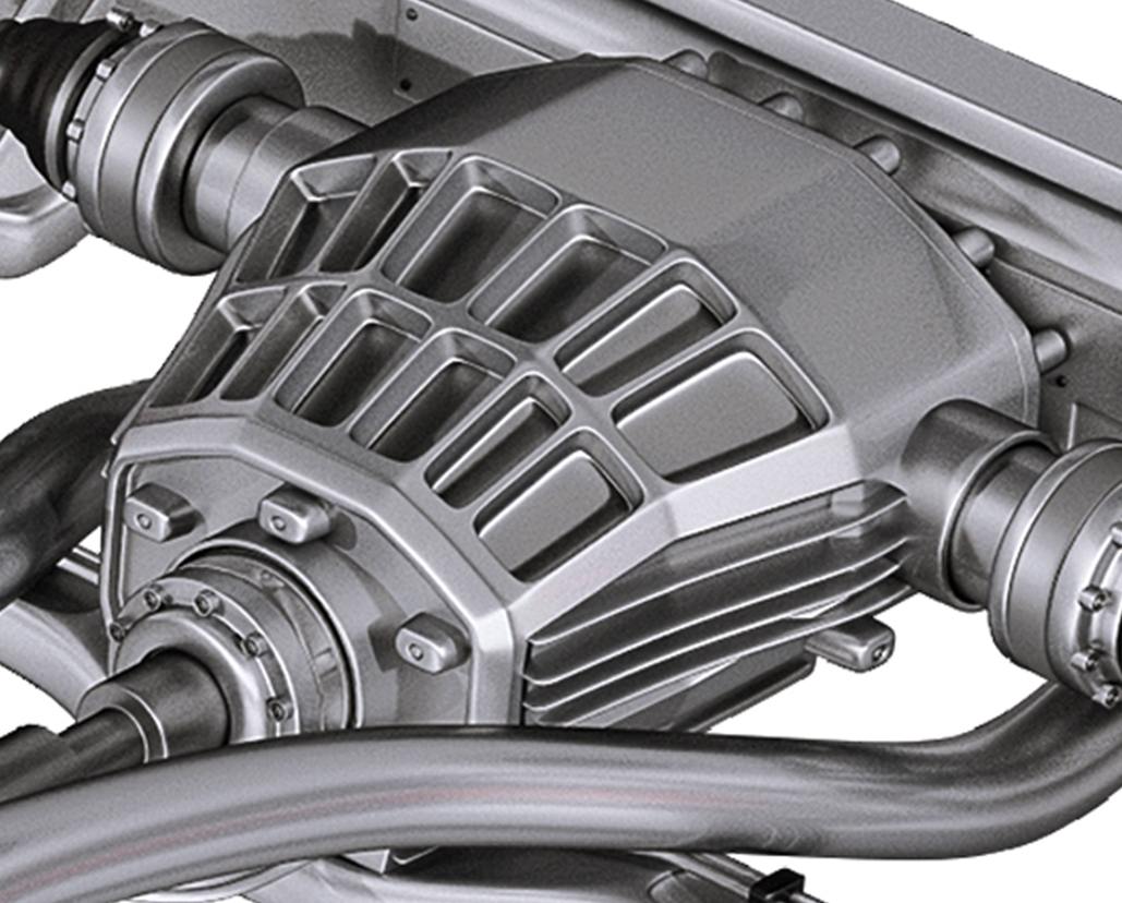 Rear axle housing