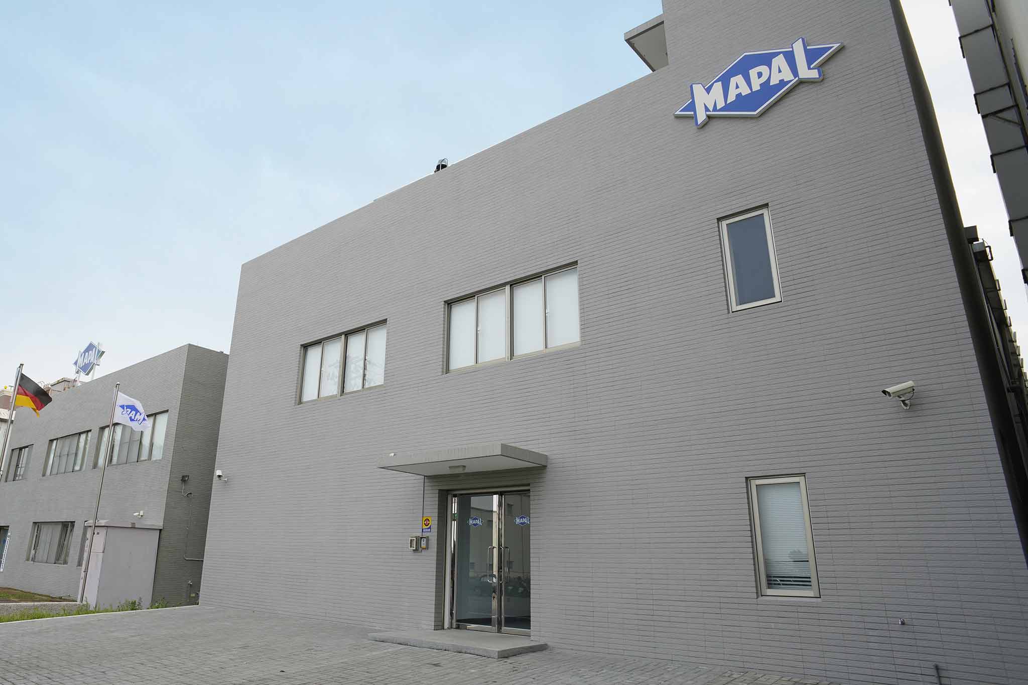 Das Firmengebäude der MAPAL Precision Tool Systems Co. Ltd. In Tainan City, Taiwan.