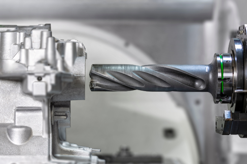 The picture shows a drill for machining aluminum.