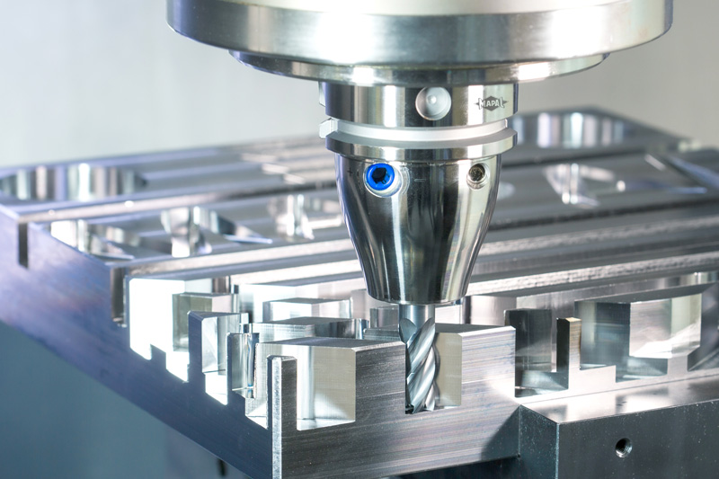 The image shows the third generation of the solid carbide milling cutter OptMill-Uni-HPC.