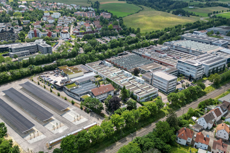 The image shows the MAPAL site in Aalen from a bird’s-eye view.