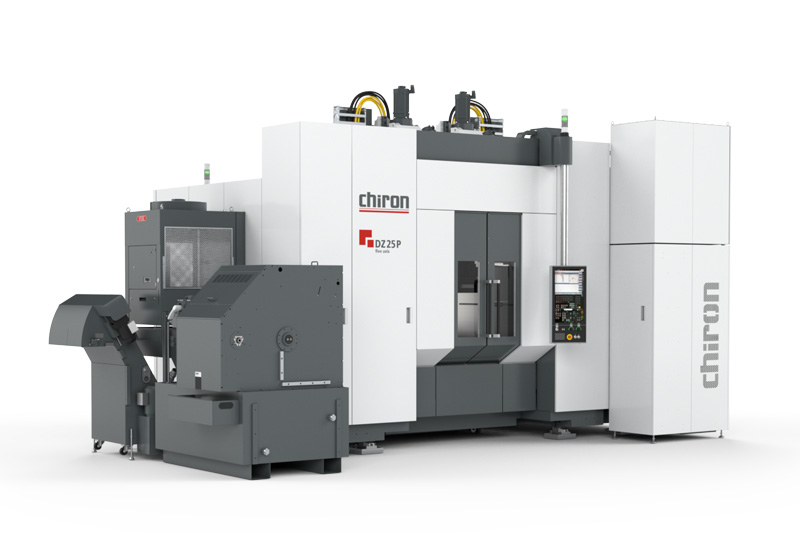 Das von CHIRON für die Großserienfertigung entwickelte Bearbeitungszentrum DZ 25 P five axis.